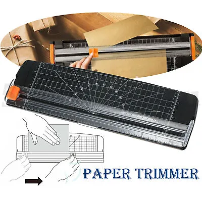 Portable A4 Paper Cutter 12 Inch Paper Trimmer With Steel Rotary Knife E0W9 • $9.45