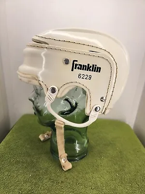 Vintage 1970s White FRANKLIN 6229 Hockey Helmet Adult  • $49.99