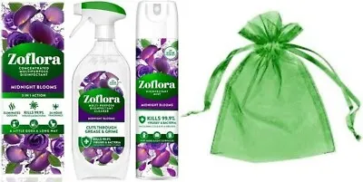 £14 • Buy Zoflora Midnight Blooms Bundle Pack 3 Products 250ml+800ml+300ml+Organza Bag