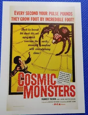 Cosmic Monsters (1958) Vintage 1997 Horror / Sci-fi Movie Poster Card • $5.50