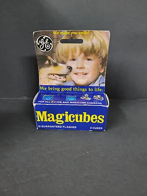 NOS Vintage Flash Magicubes GE Sylvania Cubes. 1 Box Flashcubes. 3 Cubes Total • $7.99