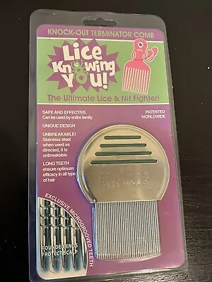 NEW Stainless Steel Kids Hair Lice Comb Nit Free Professional Lice Knowing You • $3.99