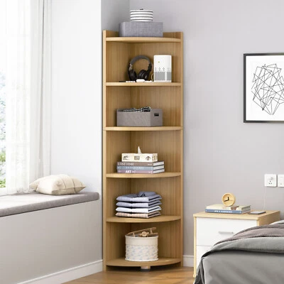 $152.27 • Buy Inspire 5 Tier Large Stylish Wooden Corner Shelf Unit (Oak)