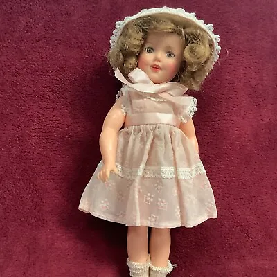 Vintage 50’s Ideal  Shirley Temple Doll  12” Vinyl  Complete Outfit • $45