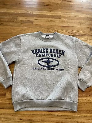 Vintage 90s Venice Beach California Original Surf Wear Crewneck Sweatshirt Small • $29.99