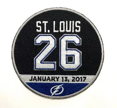 Tampa Bay Lightning Marty St. Louis #26 Retirement Jersey Patch • $19.95