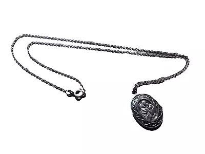 Vintage Sterling Silver Medal & Necklace Of Saint Anthony & The Infant Jesus • $9.99