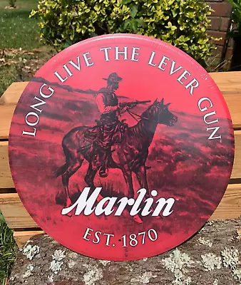 Marlin Firearms Horse Long Live Lever Gun Est 1870 Metal Sign Tin Garage Bar • $16.95