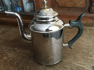  Vintage Antique Silver Plated With Wooden Handle Teapot Coffee Pot Sweden 1920 • £28.15