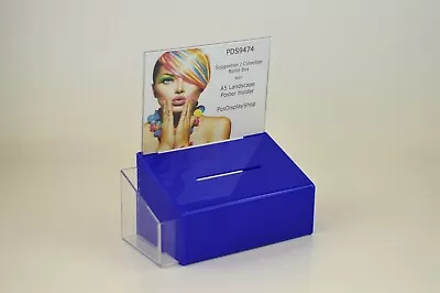 Collection Suggestion Box + A5 Poster Leaflet Holder PDS9474 LH A5L Many Colours • £29.98