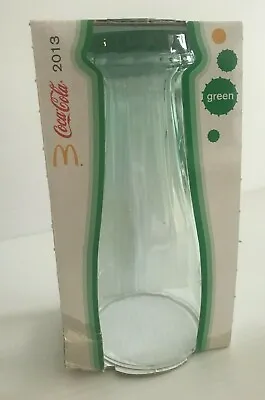 McDonald's 2013 Coca-Cola Green Upside Down Bottle Glass - Limited Edition - NEW • $7.71