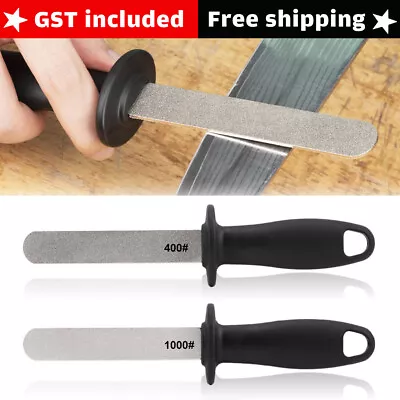 1X 400#/1000# Diamond Knife Sharpener Rod Kitchen Sharpening Steel Household AU • $13.48