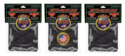 Jetz-Scrubz Original Magic Kitchen Scrubber Sponges Rectangle J27 Pack Of 3 • $14.99