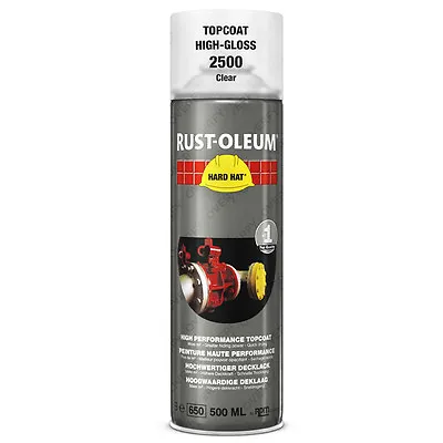 £14.49 • Buy X1 Very High Coverage Rust-Oleum Transparent Clear Lacquer Spray Paint Hard Hat