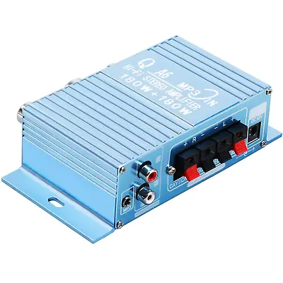 Mini Audio Amplifier Car Audio 2 Channel Amplifier Hi-Fi Mini Stereo Receiver Am • $26.24