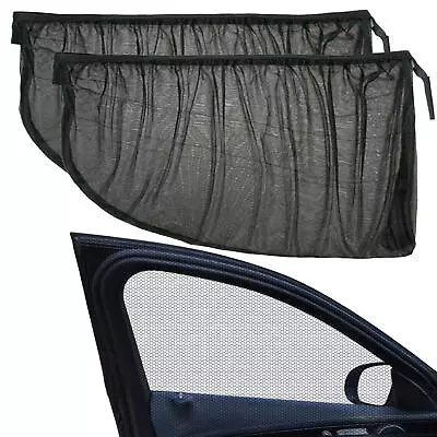 2X Car Window Screen Mesh Cover Privacy Mosquito Bug Net Sun Protection Camping • $9.66