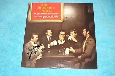 Signed By Tommy Makem - 1959  Come Fill Your Glass With Us  Irish Lp Cover Only • $29.95