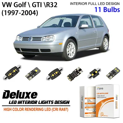 LED Interior Light Kit For VW Golf Jetta R32 MK4 1997-2004 White LED Light Bulbs • $20.25