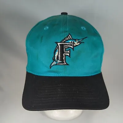 Vintage Florida Marlins 90's Snapback Hat MLB Twins Enterpise Baseball Cap • $11.97