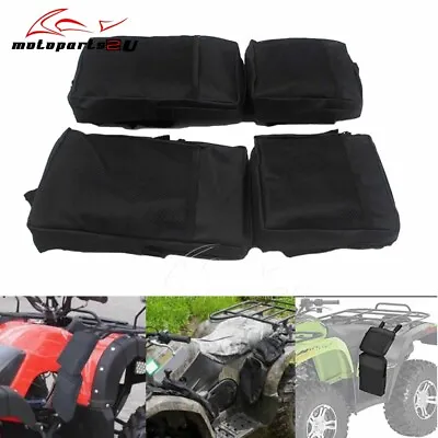 2-Pack Black ATV 4-Wheeler Fender Cargo Luggage Storage Hunting Bags Waterproof • $35.09