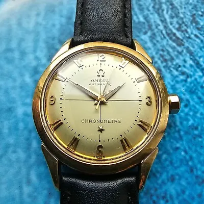 Vintage Omega Constellation Chronometre Bumper Gold And Steel Men's Watch • $1119.34