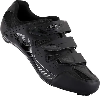 Hiland Unisex Wide Cycling Shoes Size 38 6 M / 7.5 W Black Indoor Road Mountain • $35.99