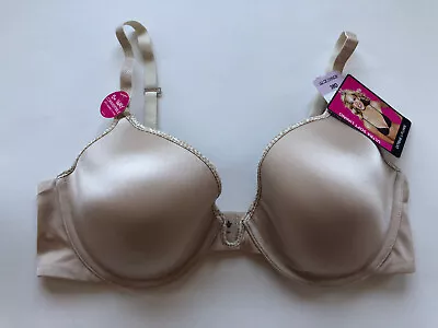 NWT Lily Of France Extreme U Plunge Underwire Bra 2177200 Beige 38D • $17.99