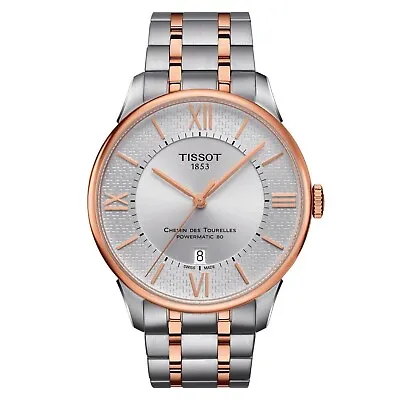 Tissot Men's Chemin Des Tourelles Automatic Watch - T0994072203801 NEW • $328.89