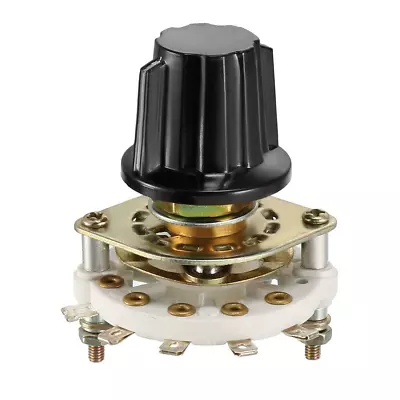 1P4T Rotary Switch Selector With Knob - 1 Pole 4 Position 1 Deck Band Channel • $12.31