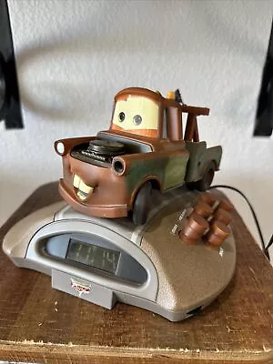 Disney Pixar Cars Talking Tow Mater Digital Alarm Clock And Radio 2006 • $29.95