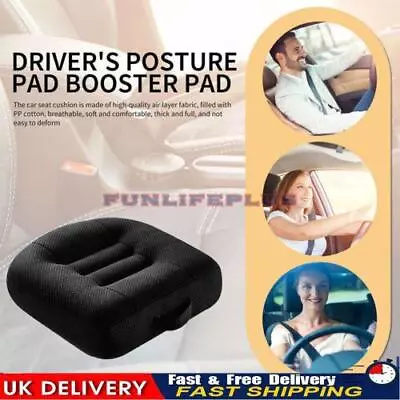 Portable Car Seat Booster Cushion Heightening Height Boost Mat Breathable • £18.99