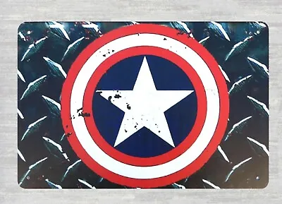 $18.88 • Buy  Captain America Shield  Legends Metal Sign Poster Wall Decor