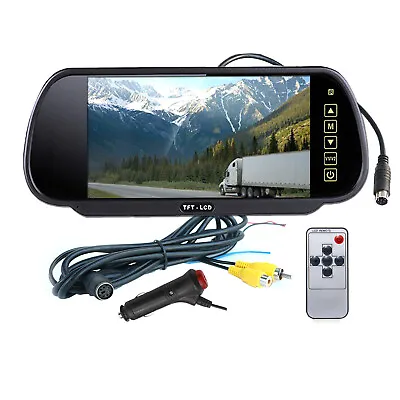 7  Car TFT LCD Mirror Monitor For Reverse Car Rear View Backup Camera Parking • $40.27