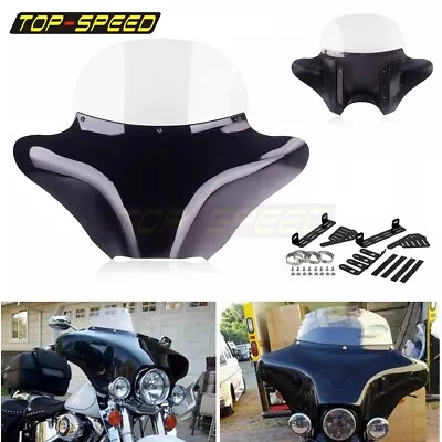 Motorcycle 6x9 Speakers Batwing Fairing & Windshield For Harley Road King FLHR • $277.18