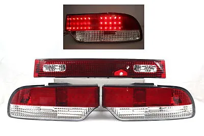 Fits 1989~1994 240SX S13 Hatchback Red LED Tail Lights+Center Piece Lamp~89~94~ • $345