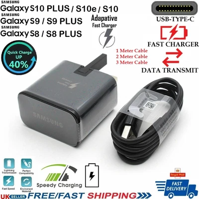 £2.49 • Buy Android Samsung FAST Charger Plug Type C USB Cable Galaxy S21 S20 S10+ S9 S8 LOT