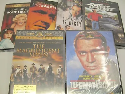 Lot Of 6 Classic Movies Dvds Western Drama Comedy Court Suspense Road Action • $23.85