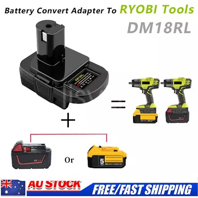 $19.99 • Buy NEW Battery Adapter For DEWALT Milwaukee M18 To RYOBI ONE+ Tools 18V BATTERY
