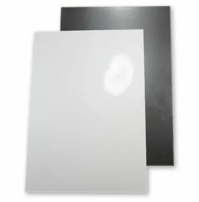 10 PACK | A4 X 0.3mm Sheet Magnets | WHITE GLOSS | Magnetic Photo Paper Poster • £31.75