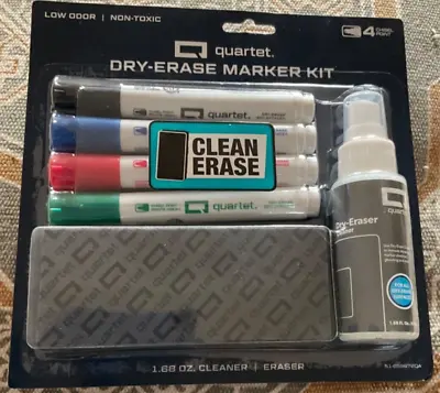Quartet Dry-Erase Marker Kit Dry-Erase Markers Eraser Spray Cleaner • $10