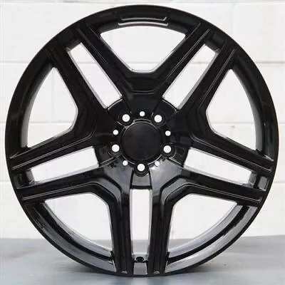 22  Ml63 Amg Style Gloss Black Wheels Rims Fits Mercedes Benz Ml Ml350 Ml550 • $1199.99