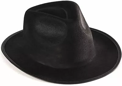 Godfather Black Fedora Hat Gangster Mafia Costume Marlon Brando Movie Adult Men • $8.32