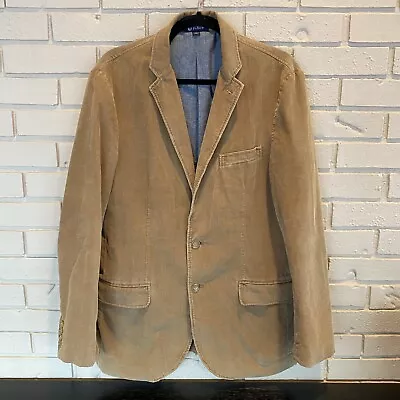 J Crew Corduroy Blazer Jacket Mens Medium M Tan Sport Coat Preppy • $49.99