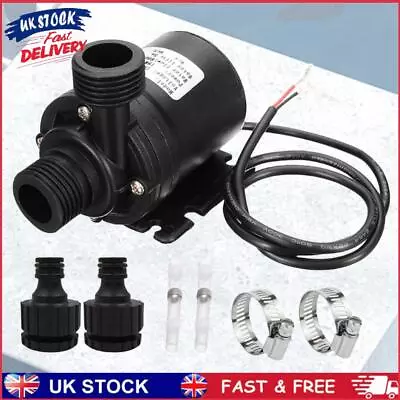 Super Quiet DC Brushless Pump 800L/H Submersible Pump Waterproof (12V) • £12.79