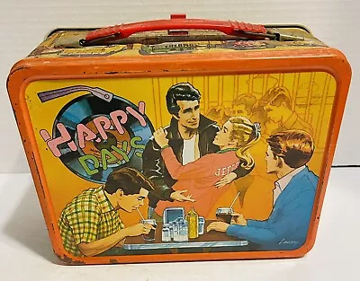 Vintage 1978 Happy Days Metal Lunchbox Featuring The Fonz • $40