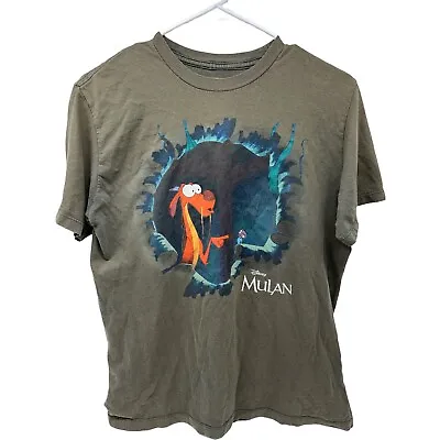 Mulan Classic Disney Movie XL T Shirt The Disney Store Animated Cartoon Dragon • $10