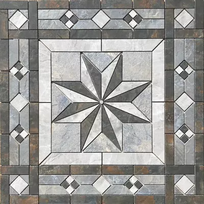 36  X 36  Tile Medallion Mosaic - Happy Floors Phoenix Tile Series • $305