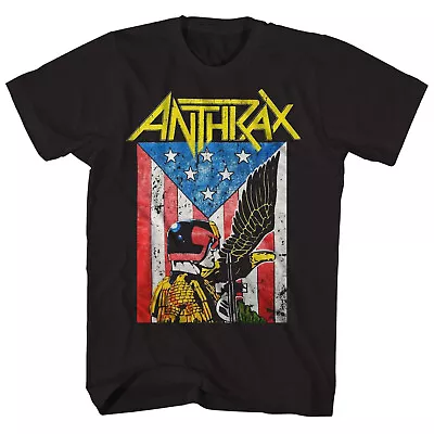 ANTHRAX Cd Lgo Flag / Judge DREDD EAGLE Official SHIRT MED New • $26.99