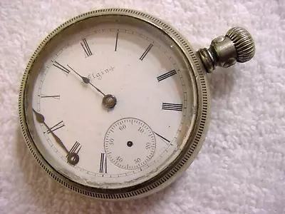 Vintage Large Antique 1800 Porcelain Dial ELGIN RAILROAD Pocket Watch • $12.99