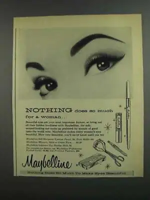 1958 Maybelline Ad - Mascara Eye Shadow Curler • $19.99